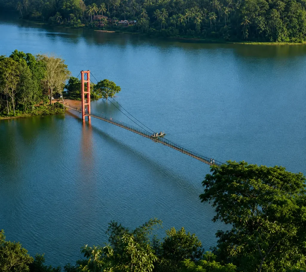 ayyapancoil hanging bridge-Resort with swimming pool Idukki
