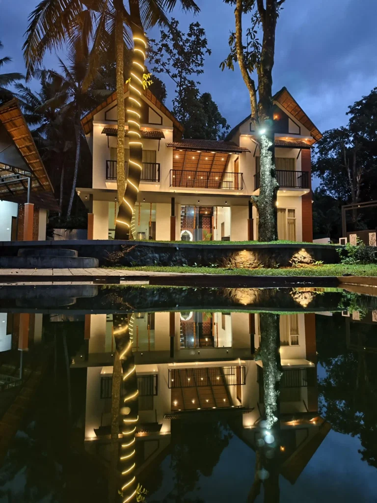 night view of resort-Resort with swimming pool Idukki